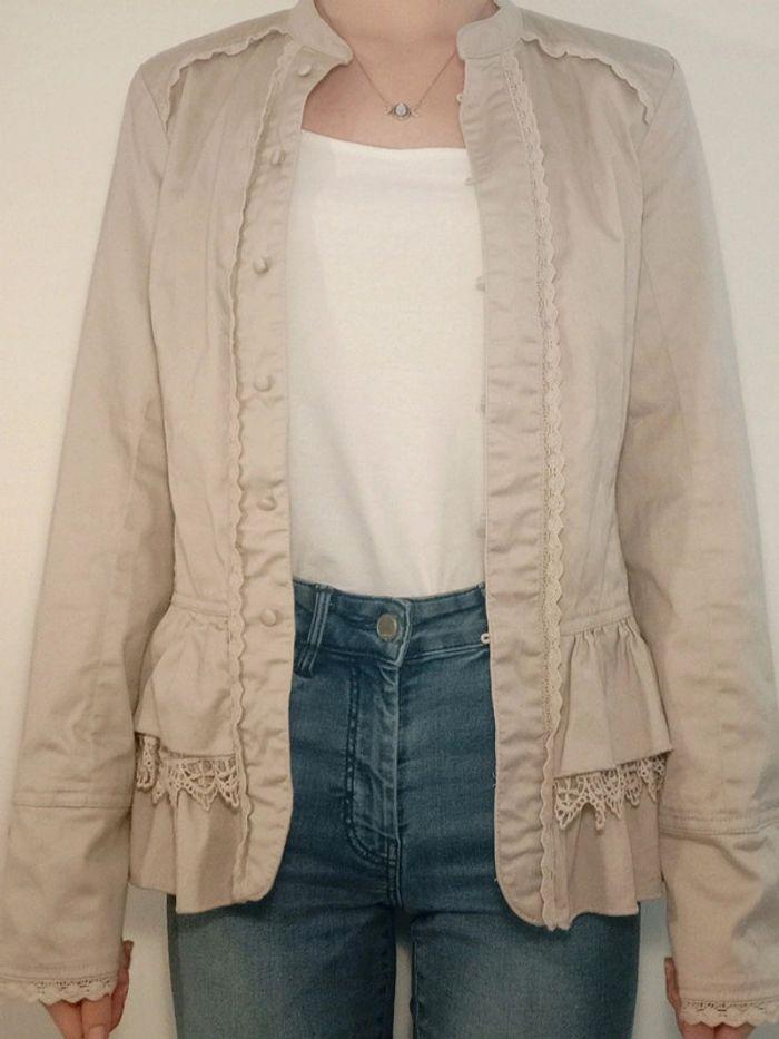 Veste beige / Taille 38 / Marque Clara Vitti - photo numéro 7