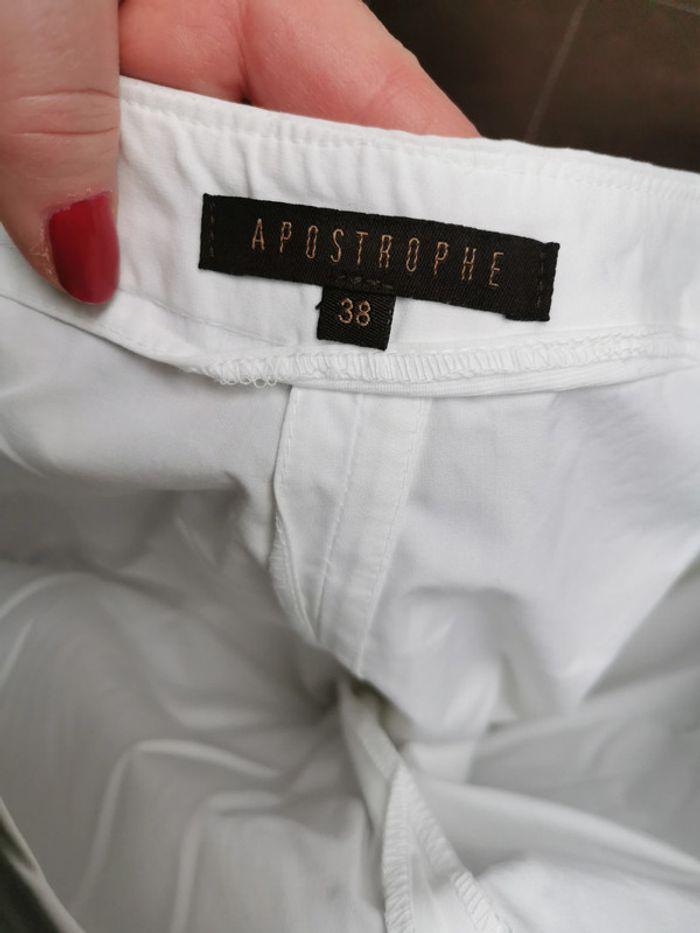 Pantalon droit blanc Apostrophe - photo numéro 2