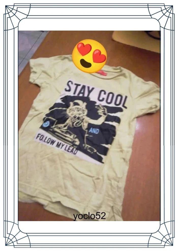 T-shirt jaune Stay Cool 6 ans - photo numéro 4