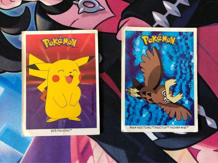 Lot de 2 Cartes sticker dunkin boomer pokemon 2001 - photo numéro 1