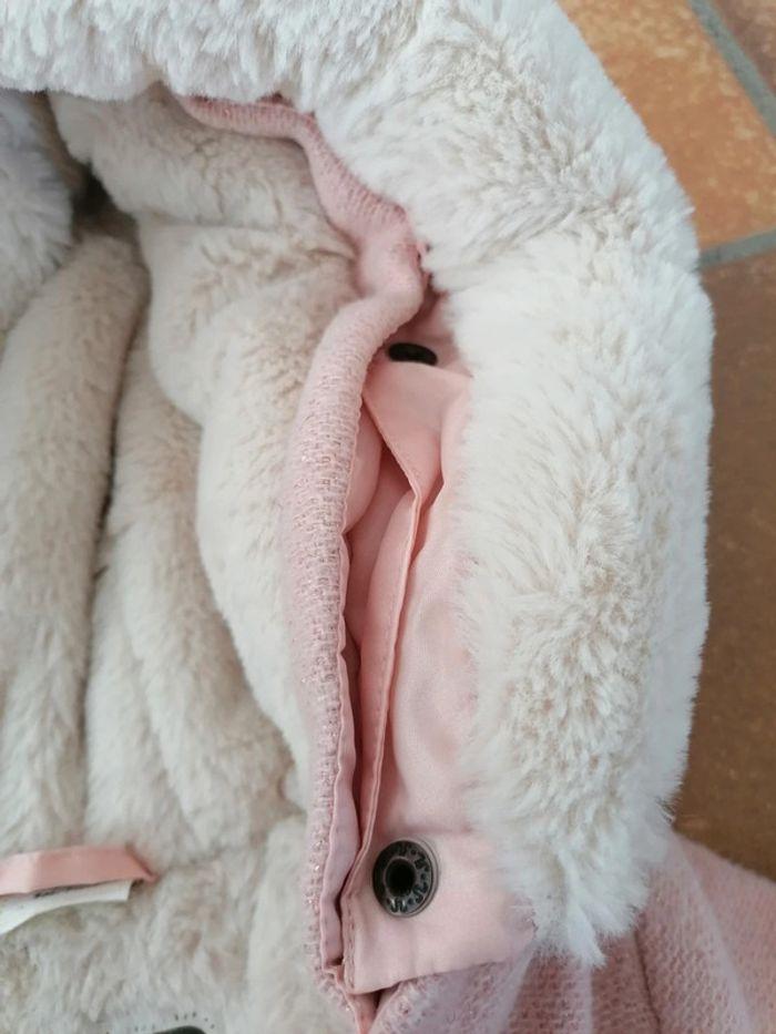 Manteau chaud capuche bébé fille rose - photo numéro 8