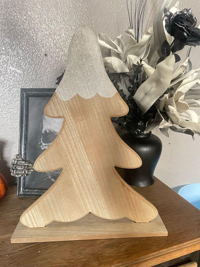 Décoration de Noël : Sapin en bois