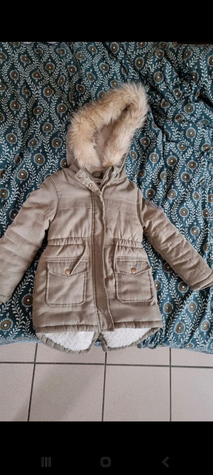 Parka déperlante doublé à capuche fille - photo numéro 1