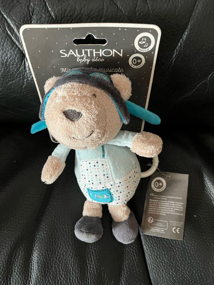 Peluche musicale Lazare mini SAUTHON BABY'S neuf - photo numéro 1