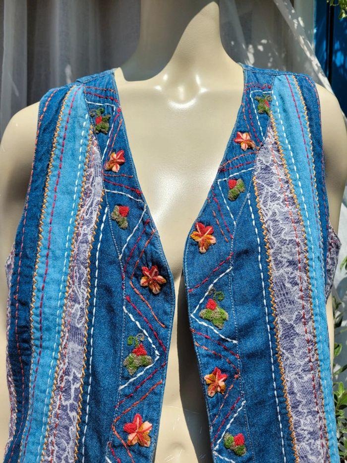 Gilet en jeans Jac Jac 💙 Vintage 90 ! - photo numéro 15