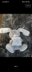 Doudou peluche musicale lapin mon doudou