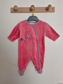 Pyjama bébé fille Rose avec détails gris 3 mois 60 cm Sucre d'Orge