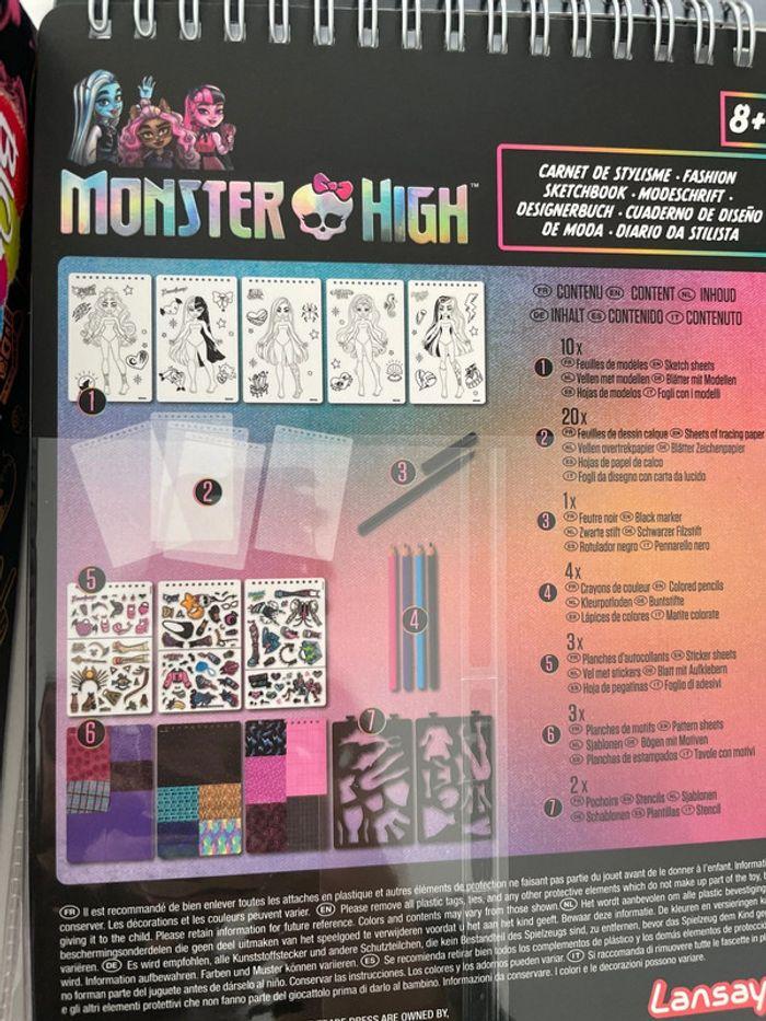 Lot blopens et carnet de styliste monster high - photo numéro 5