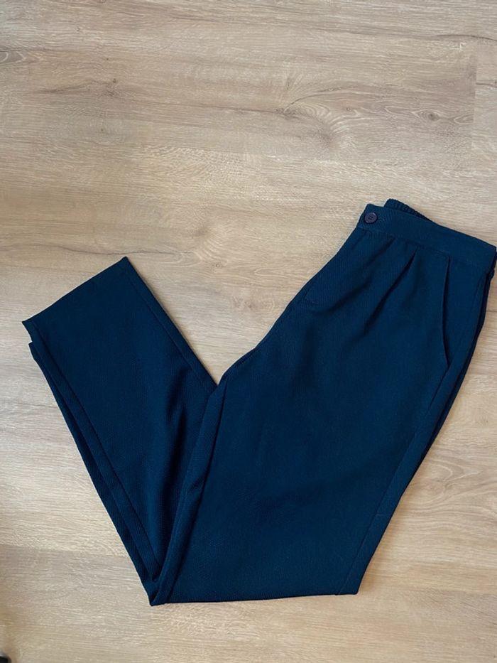 Pantalon chino avec élastique bleu marine Kiabi taille S / 36 - photo numéro 1