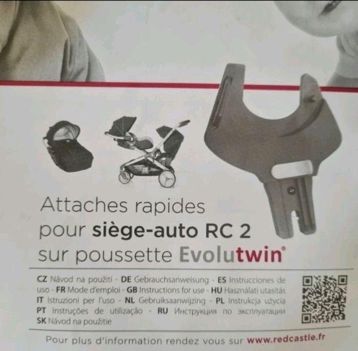 Adaptateur poussette Red castel  Evolutwin RC2 - photo numéro 4