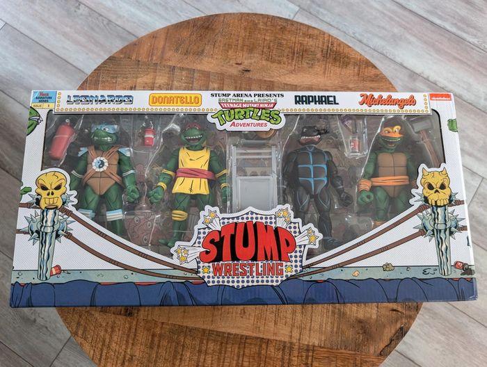 Pack figurines Neca TMNT Adventures Stump Wrestling Neuf - photo numéro 1