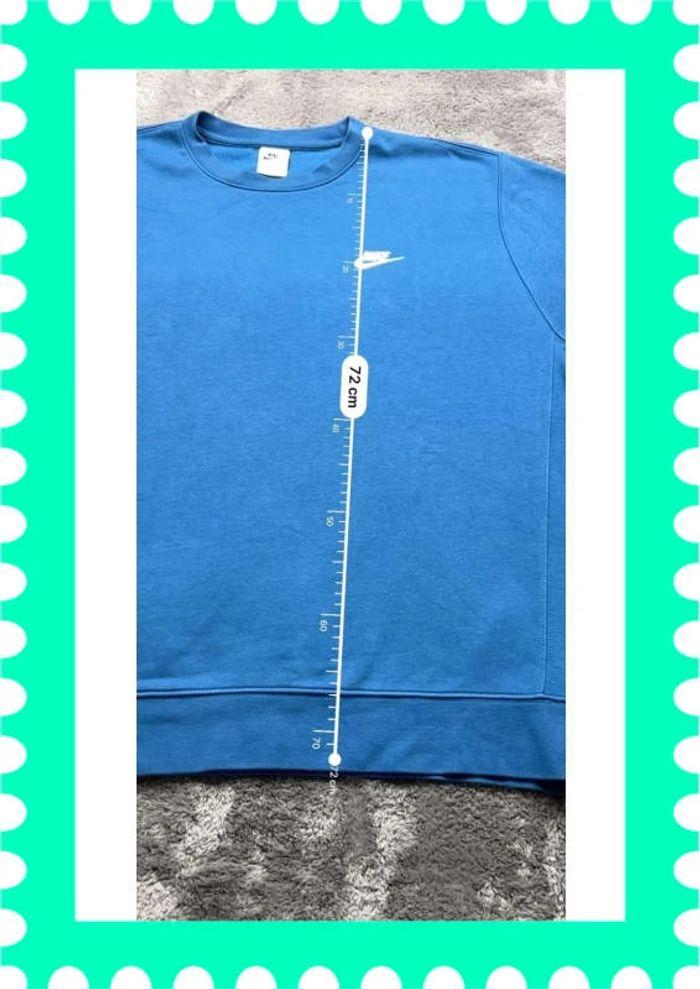 👕 Sweat à capuche Nike logo Brodé Bleu Taille XL 👕 - photo numéro 3