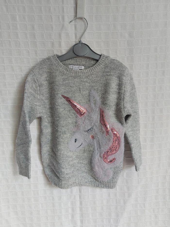 Pull licorne Primark 2 / 3 ans - photo numéro 1