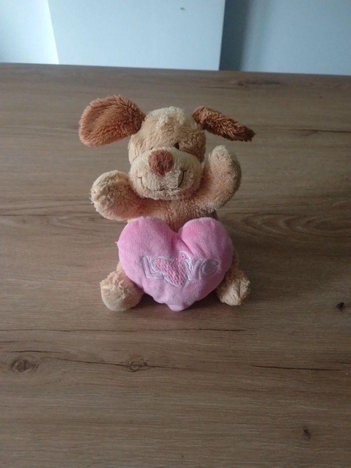 Nounours peluche love rose - photo numéro 1