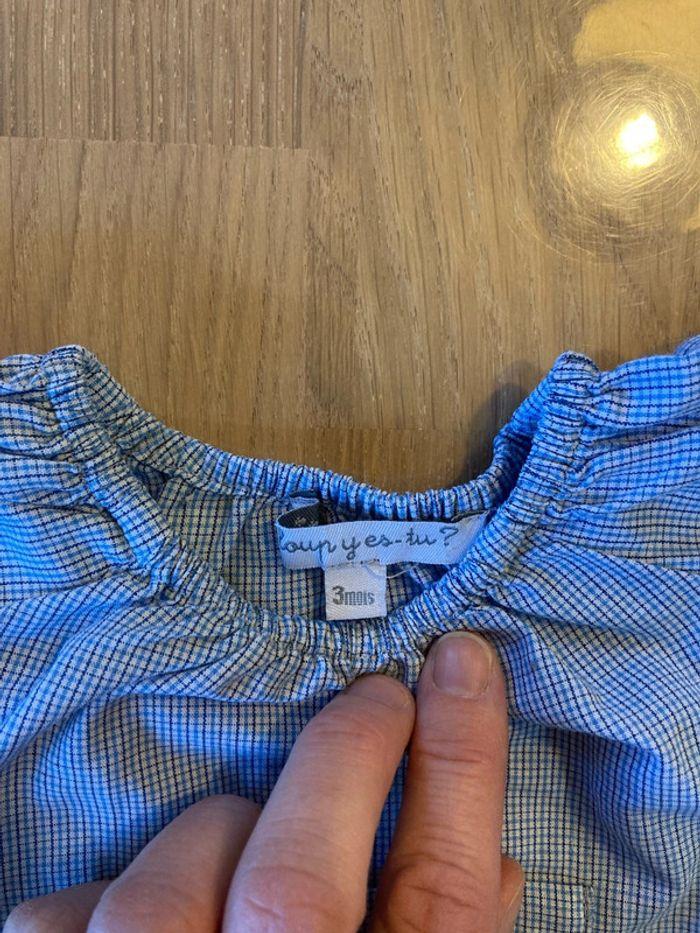 Lot 1 chemise et 3 sarouals 1-3 mois (5 euros) - photo numéro 3