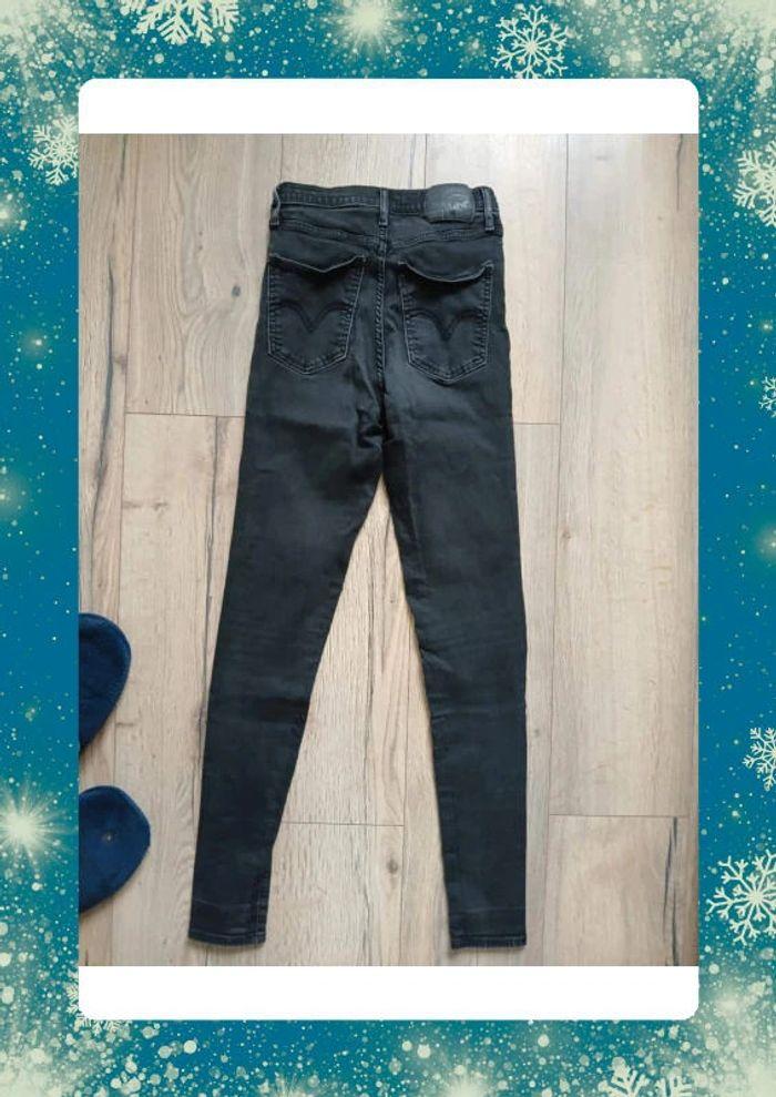 Jean levis high rise super skinny 27x32 noir - photo numéro 3