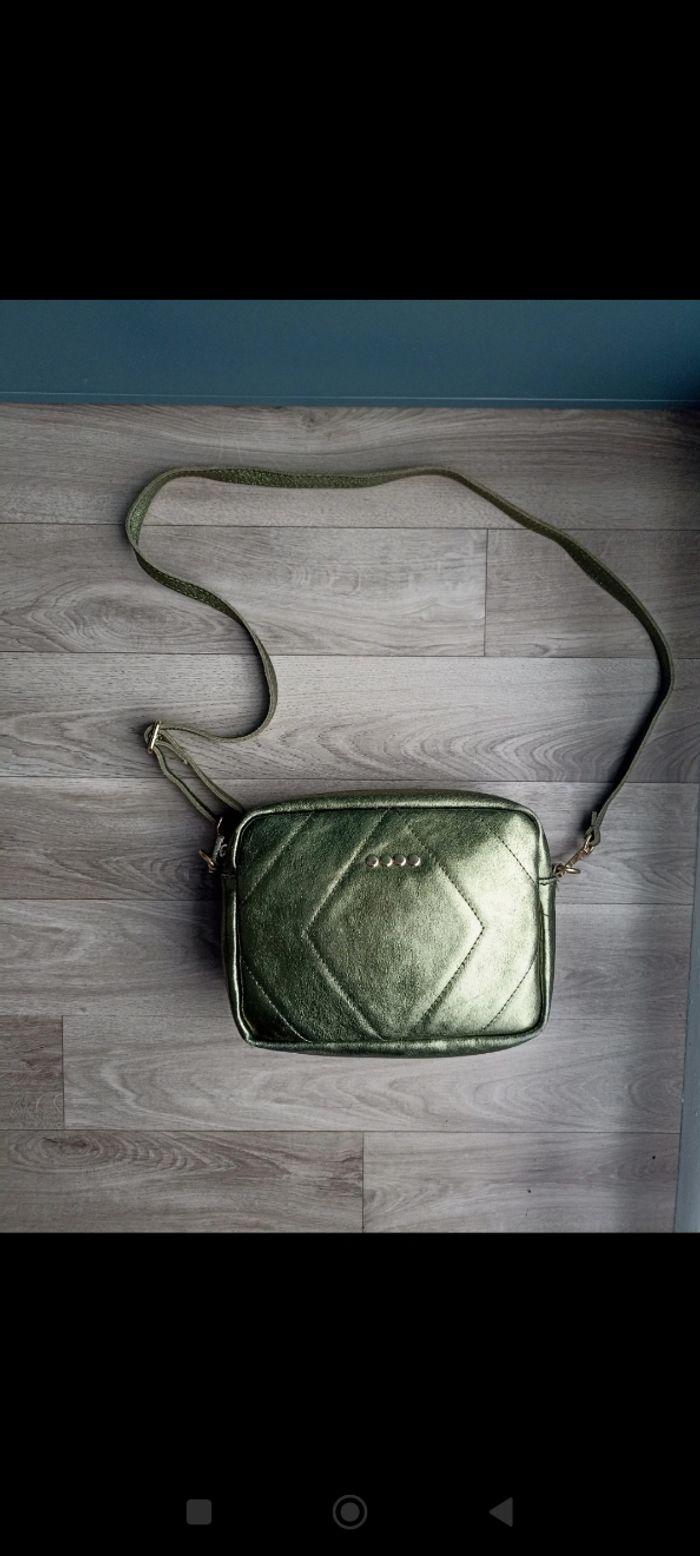 Sac bandoulière vert irisé - photo numéro 1