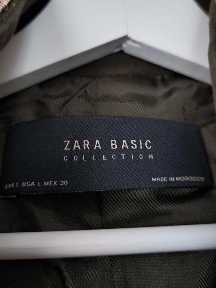 🤎 Veste courte kaki Zara col mao broderie doré 36/38 🤎 - photo numéro 10