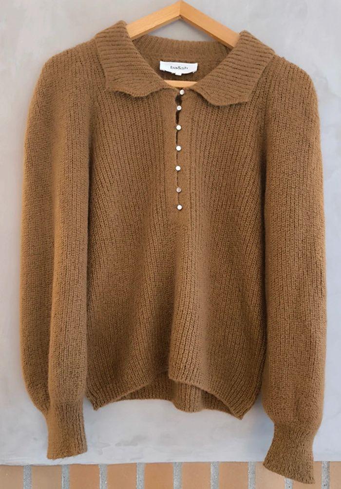 🤎 Pull oversize Mohair Ba&sh noisette 36/38/40 🤎 - photo numéro 2