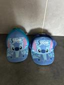 Lot de deux casquettes Stitch