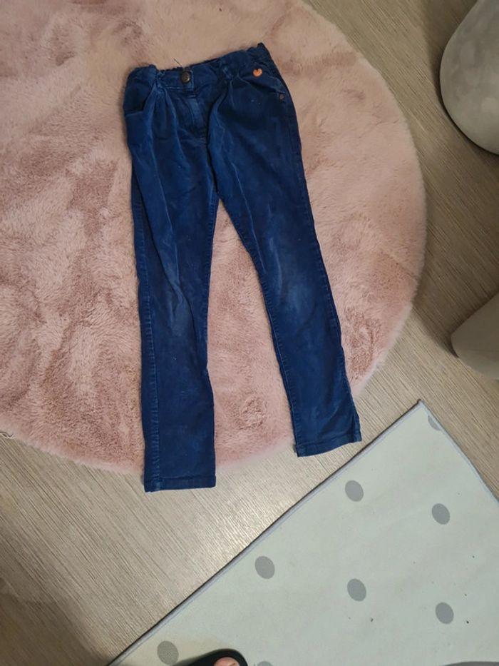 Pantalon velours bleu léger 6 ans sergent major - photo numéro 1