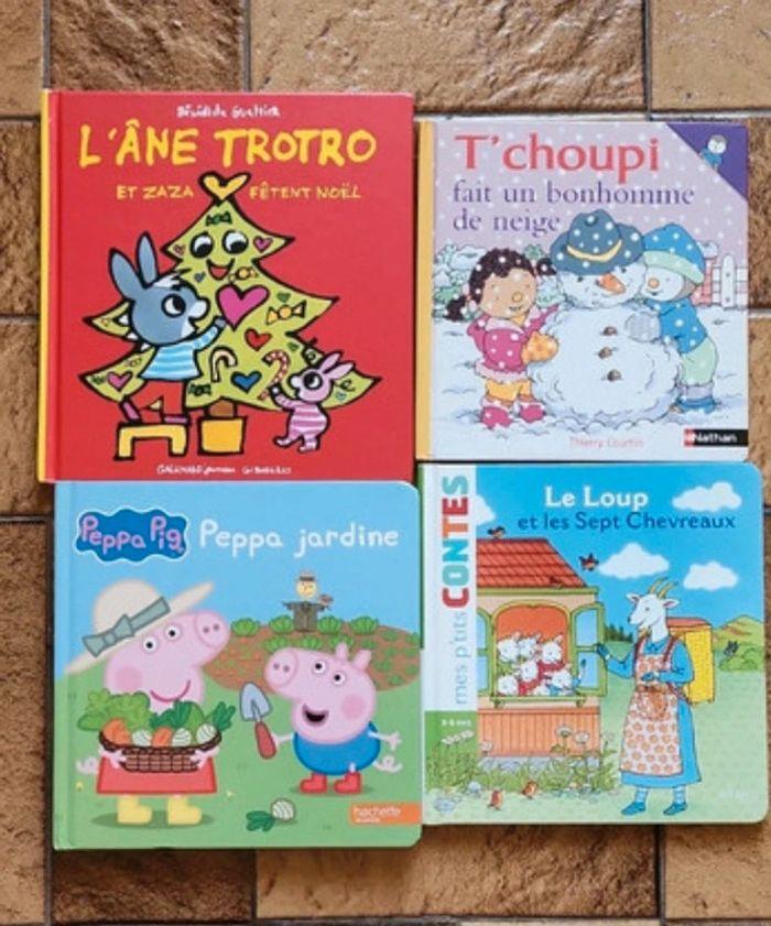 Lot livres Peppa, T'choupi, l'âne trotro et un conte