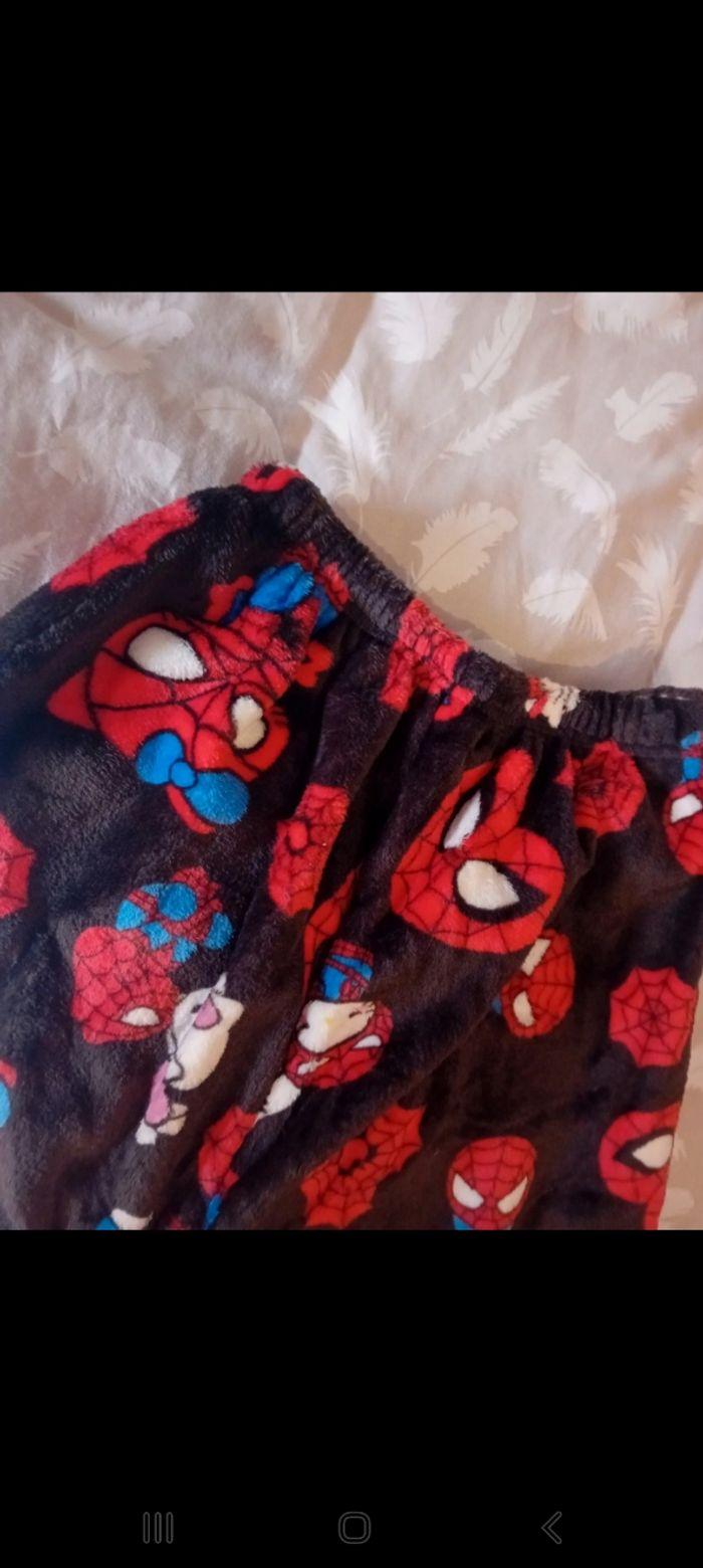 Pantalon pyjama polaire spiderman et hello kitty - photo numéro 4