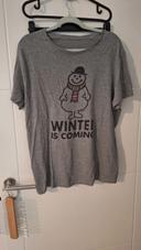 Tee shirt gris Monsieur Neige