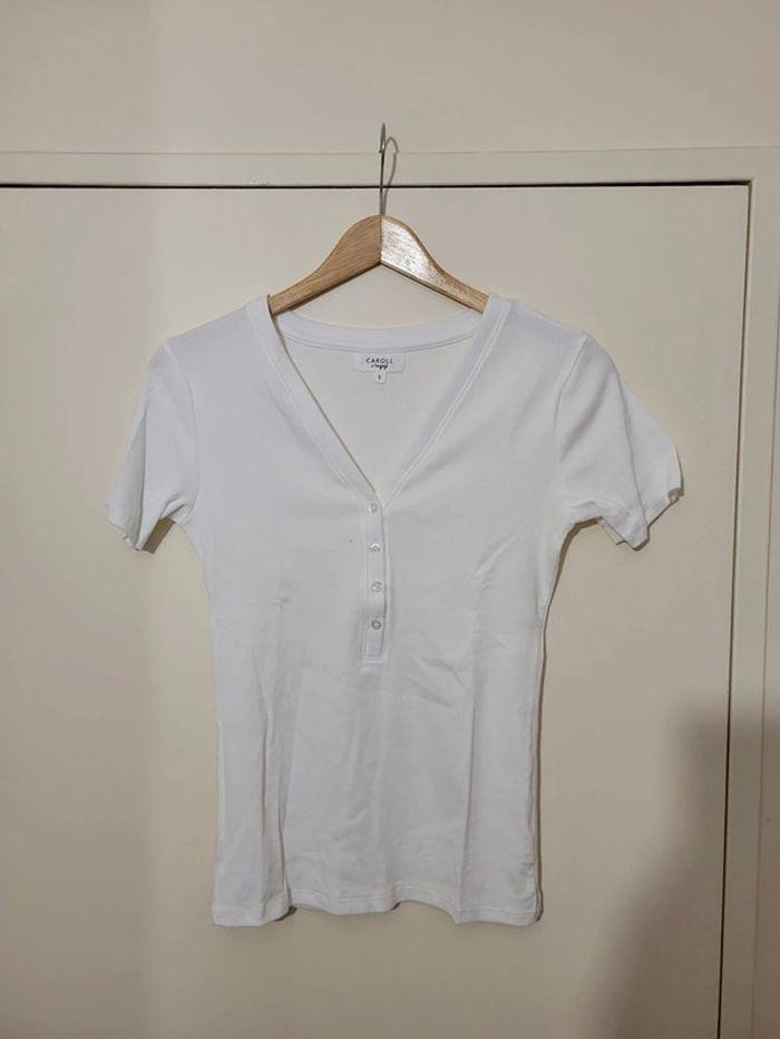 Tshirt caroll blanc taille S - photo numéro 1