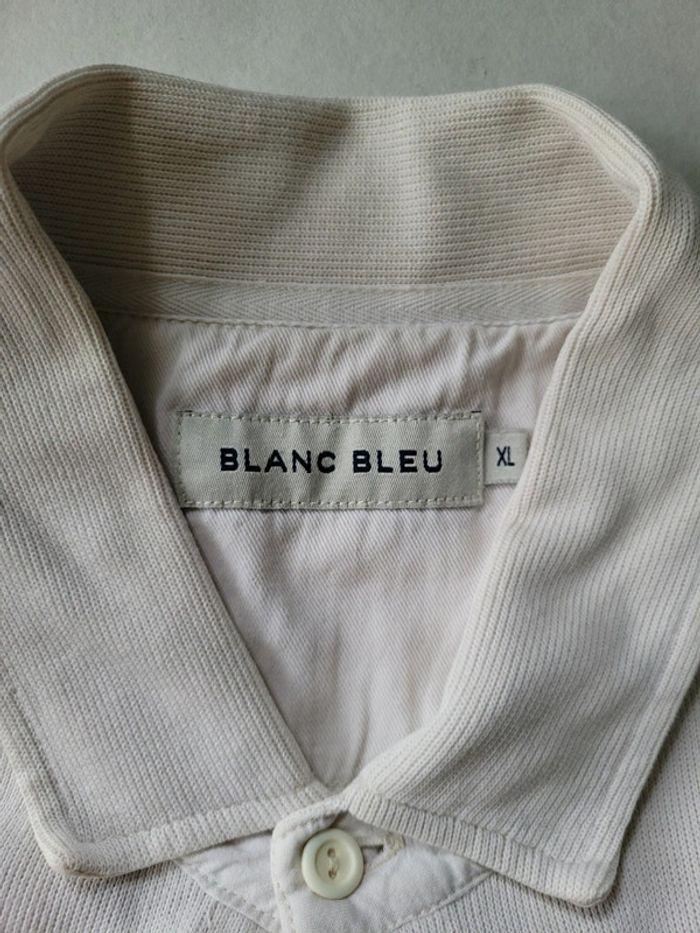 Chemise en velours côtelé "Blanc bleu" blanc cassé homme taille XL en très bon état - photo numéro 10