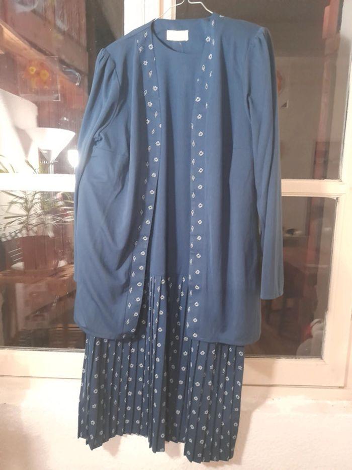 Robe à pois bleue - photo numéro 1