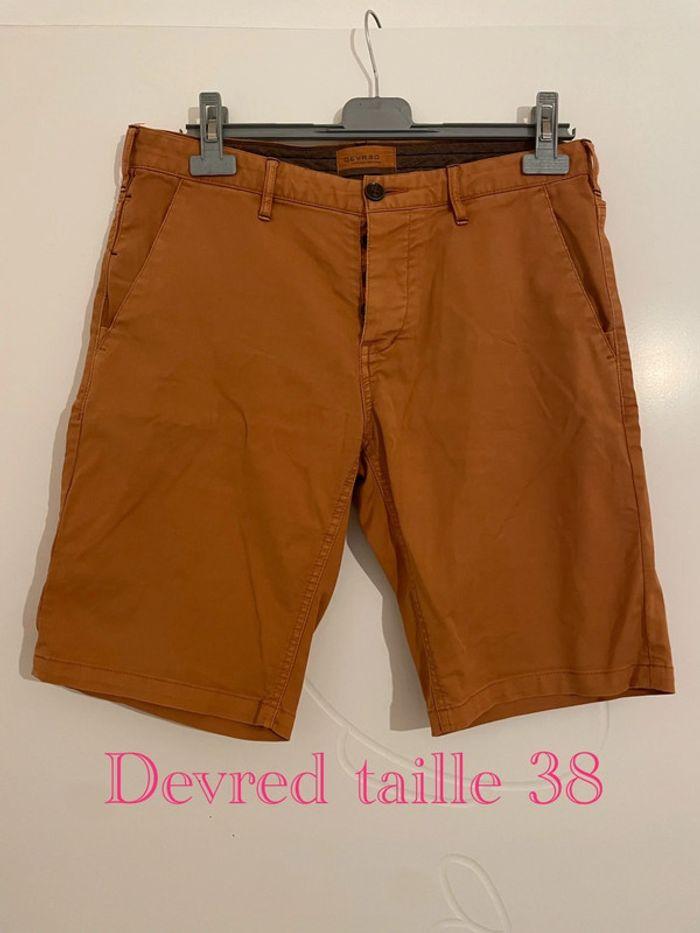 Bermuda short style chino marron camel devred taille 38 - photo numéro 1