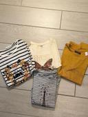 Lot de 4 t-shirt manche longue