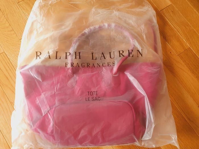 Ensemble Sac et Trousse "RALPH LAUREN" Rose Fuschia neuf sous blister. - photo numéro 2