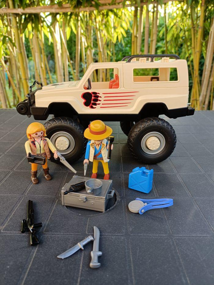 Playmobil Pick-Up 3219 Jeep Voiture Véhicules Vintage Klicky Aventuriers - photo numéro 1