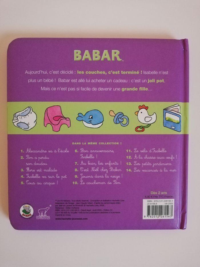 4. Isabelle va sur le pot - Livre Babar - photo numéro 2