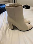 Bottines cuir blanche neuve