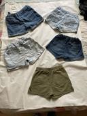 Lot 5 shorts fille