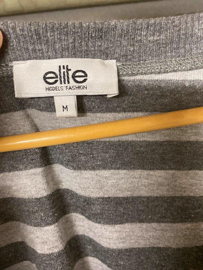 Elite  t shirt manches longues pull décolleté M 38 - photo numéro 2