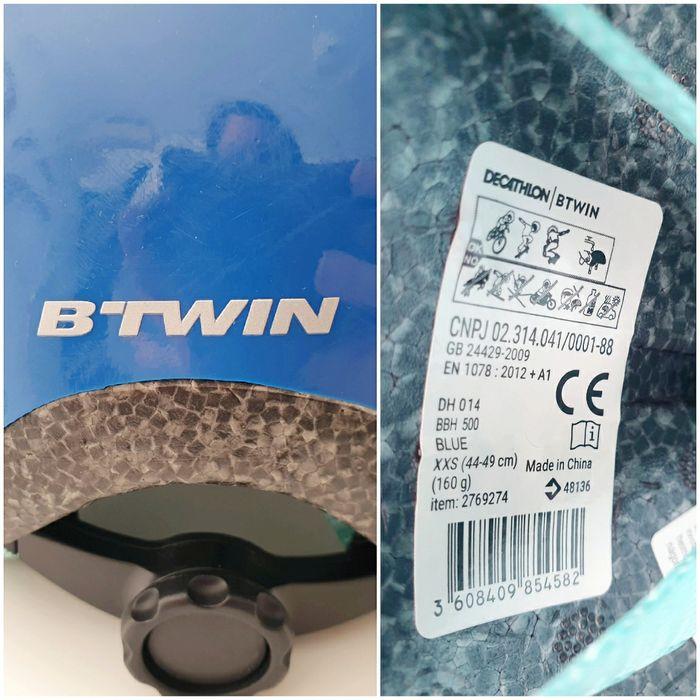 B'twin Casque vélo bébé 500 bleu foncé - photo numéro 9