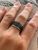 Bague inox noire