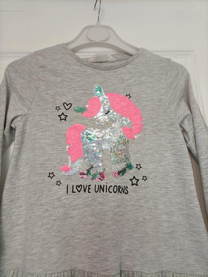 Robe licorne à strass 8 -10 ans h&M 🦄 - photo numéro 3