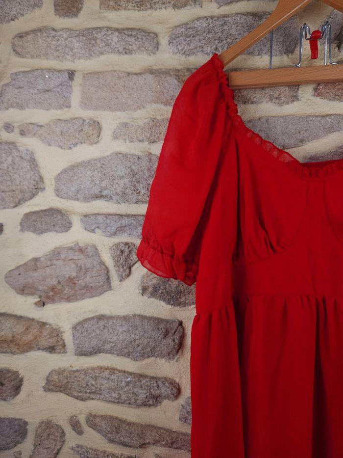 Robe col en cœur rouge Femme taille 54 marque Asos 🍬 - photo numéro 2