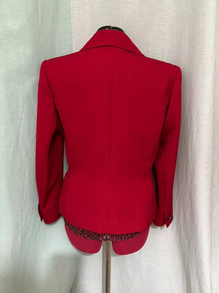 Veste blazer vintage 80's Yves Saint Laurent rouge - photo numéro 5