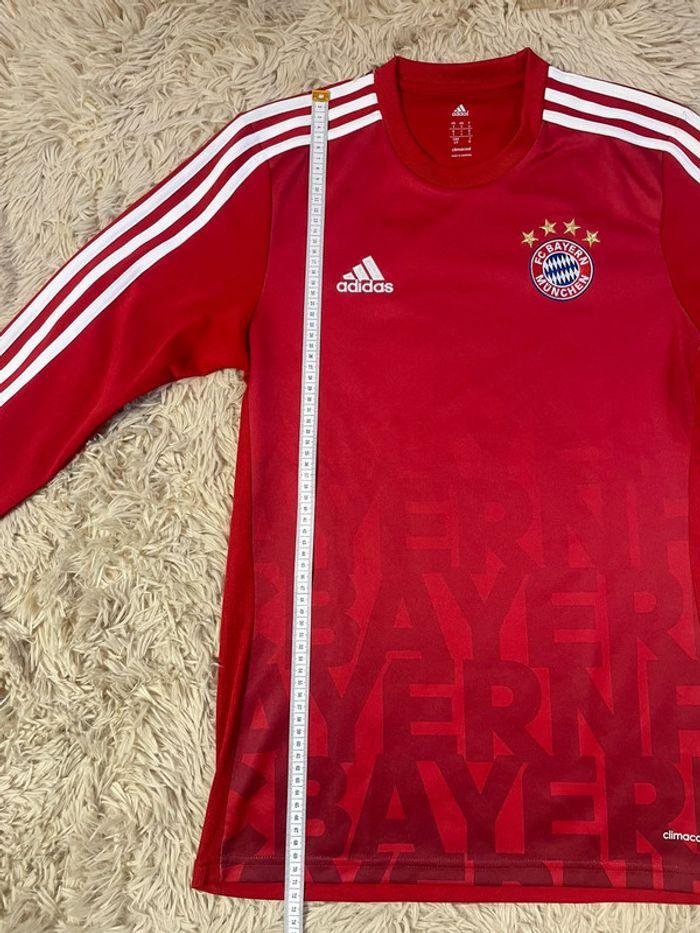 Maillot adidas fc Bayern Munich 2015 rouge manches longues taille S vintage pré match échauffement - photo numéro 5