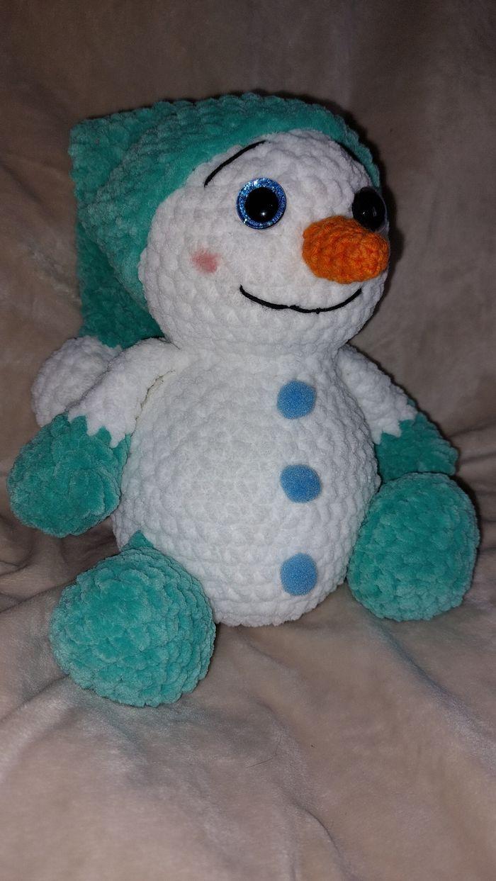 Bonhomme de neige turquoise - photo numéro 2