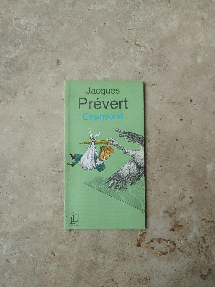 Livre rare Jacques Prévert Chansons Livre lettre - photo numéro 1