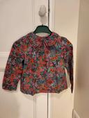 Blouse liberty rouge et verte