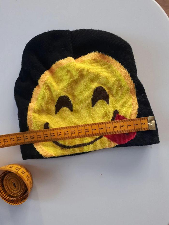 Bonnet noir et jaune smiley Phonicons - photo numéro 3