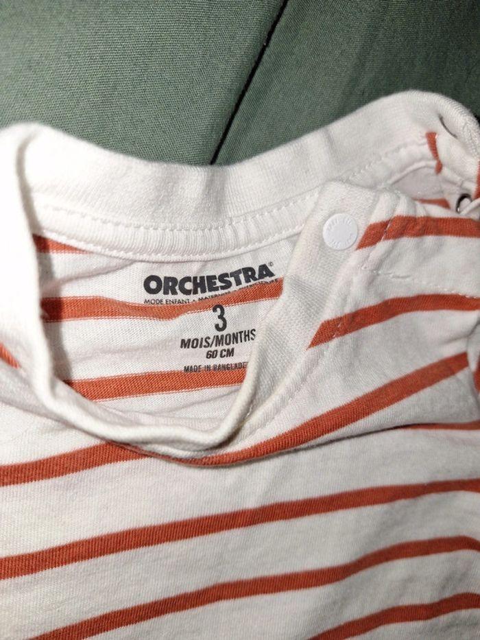 Lot 4 tee shirt 3 mois 60 cm Orchestra - photo numéro 7